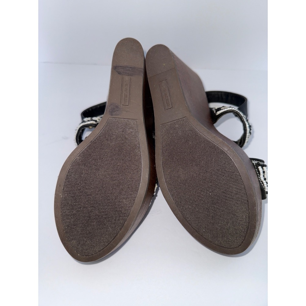 Marie A Women 7 Tribal Wedge Strap Sandals Boho Festival Beachy Summer Work Y2K - Picture 11 of 12